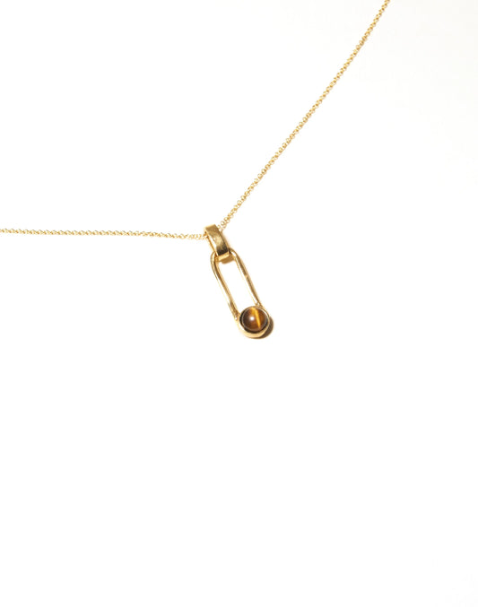 aura necklace - tigers eye