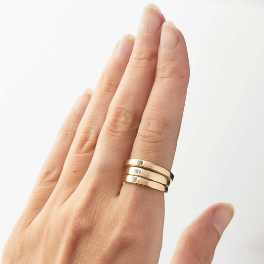 floe signet ring - australian sapphire