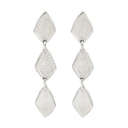 asali triple drop post earrings