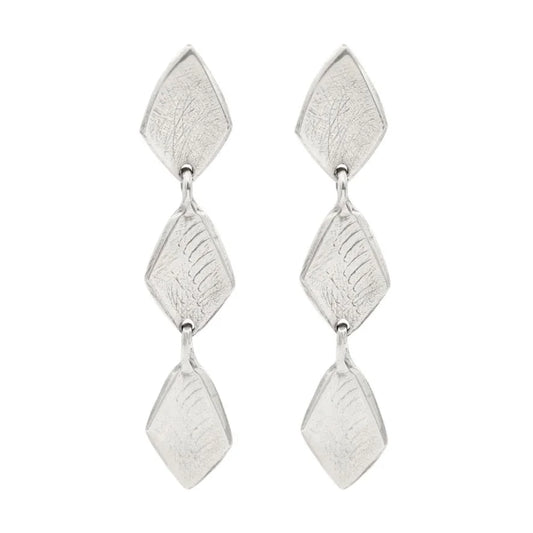 asali triple drop post earrings