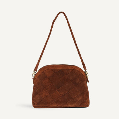 bembien / carmen bag - grande weave - suede brown