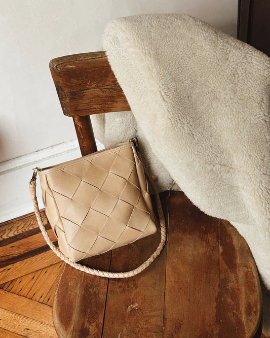 bembien / alix bag - grande weave - caramel