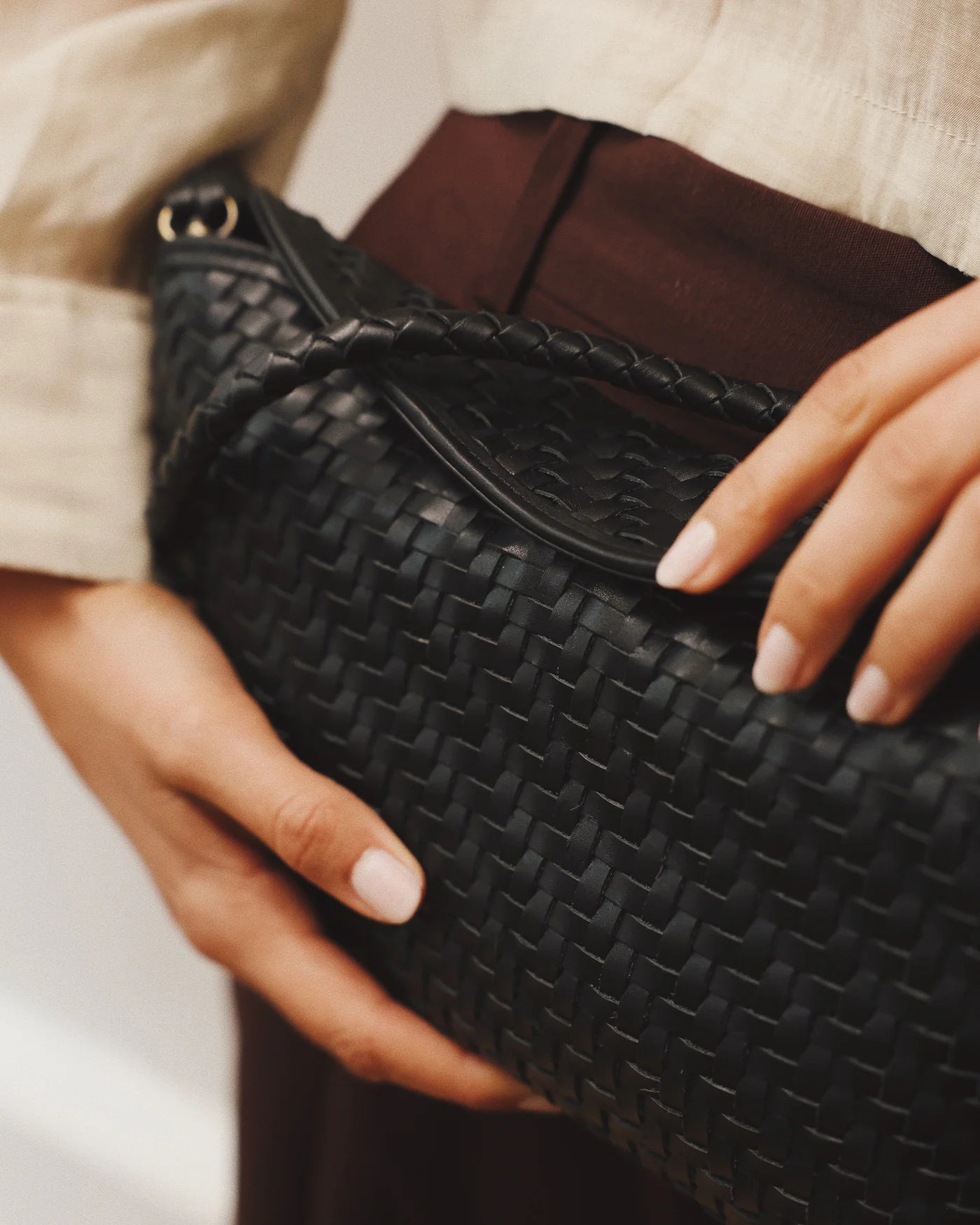 bembien / roux clutch bag - black