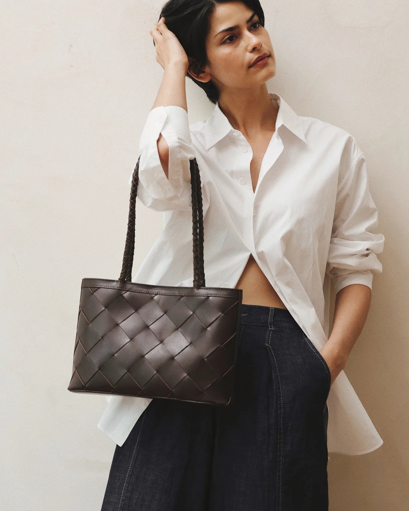 bembien / ella bag - grande weave - espresso