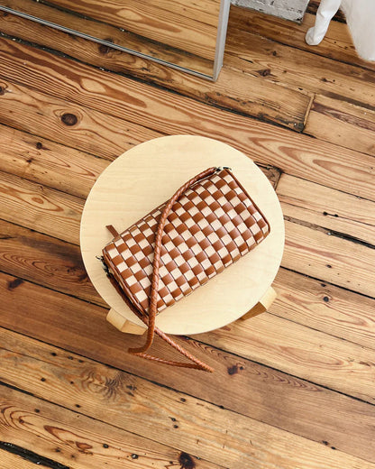 bembien / gigi crossbody bag - caramel x sienna check