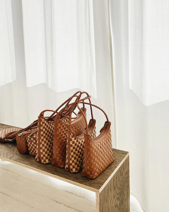 bembien / marni bag - small - caramel x sienna check