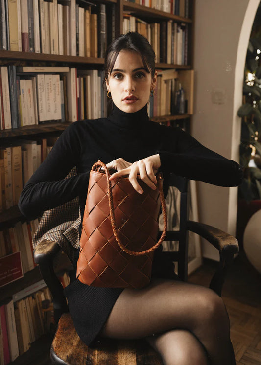 bembien / marion bag - grande weave - sienna