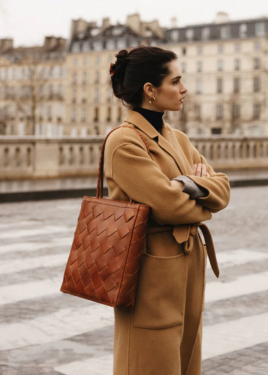 bembien / le tote - grande weave - sienna