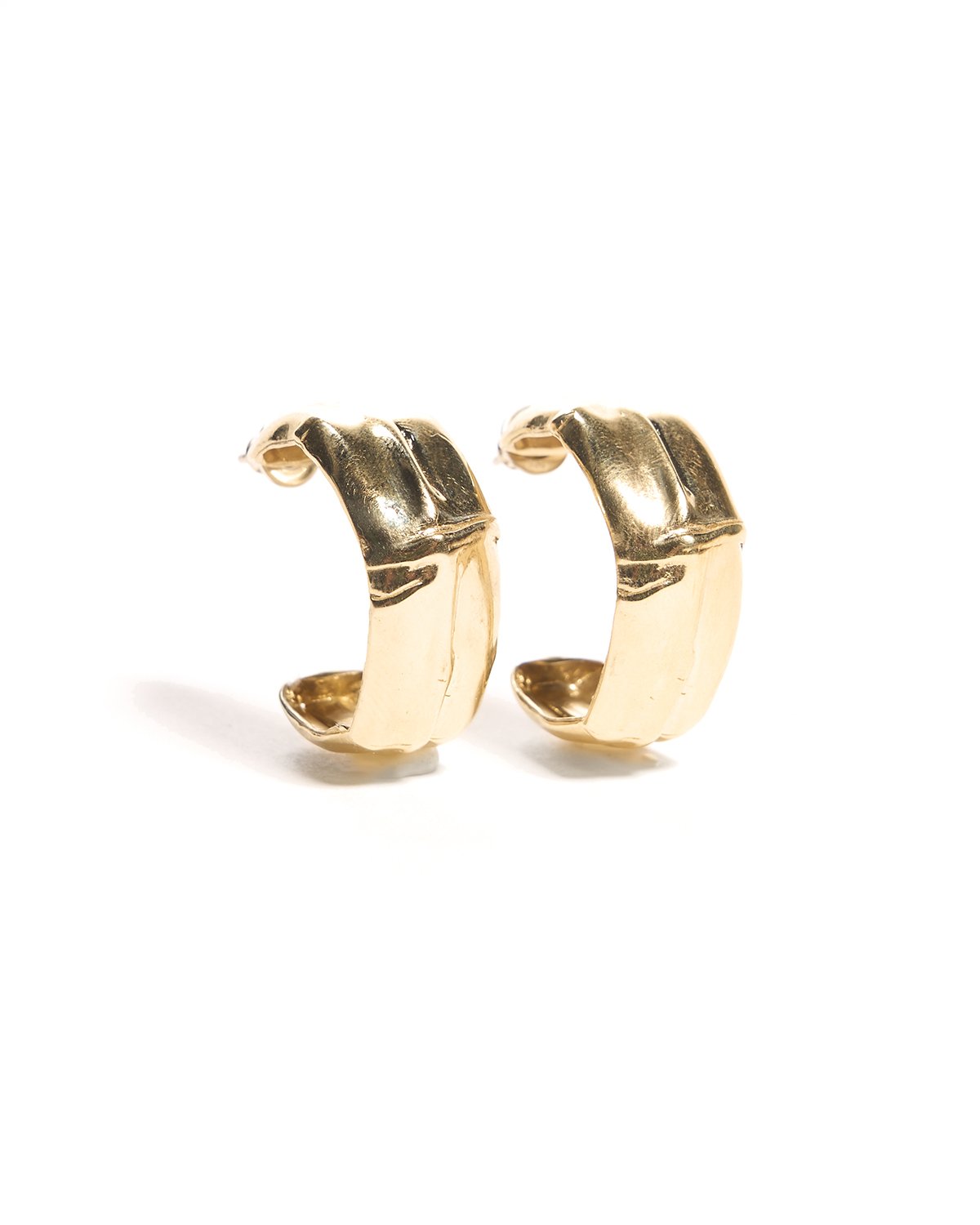 bambou hoop earrings