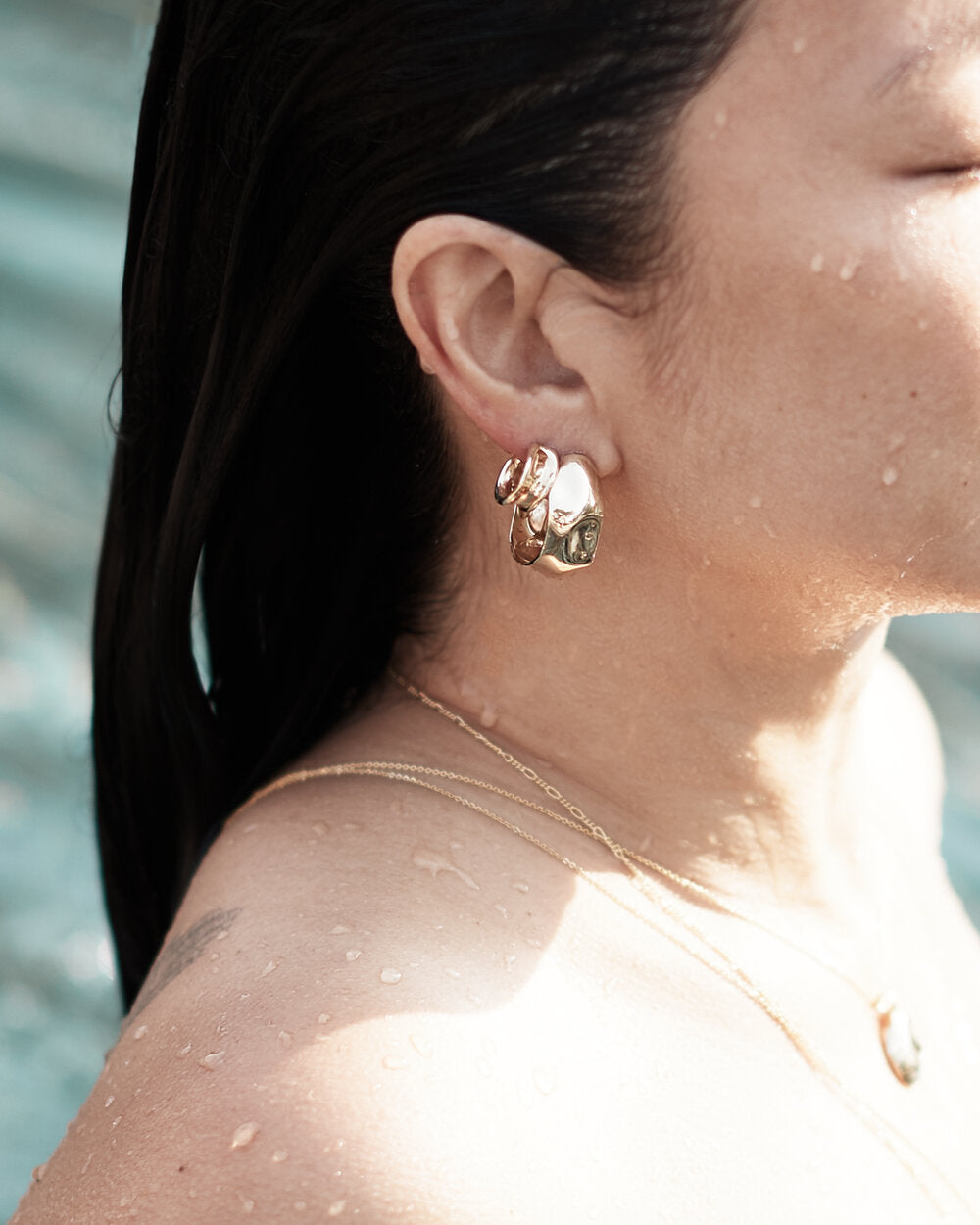 blanca hoop earrings