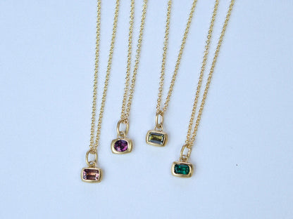 cora pendant - purple spinel