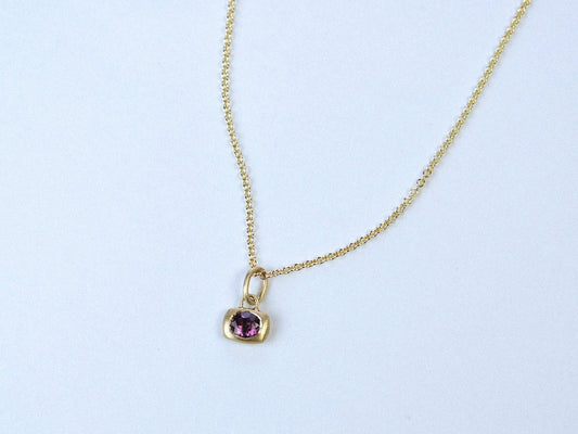 cora pendant - purple spinel