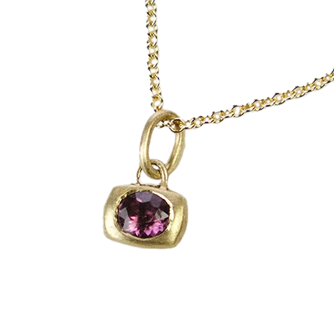 cora pendant - purple spinel