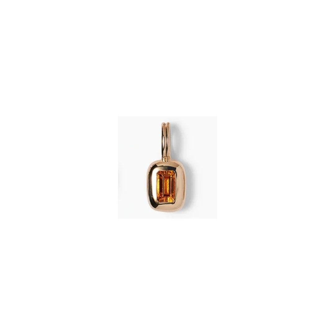 wwake / tempo pendant charm - citrine (november)