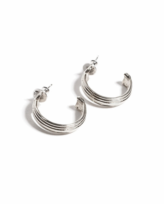 small column hoop earrings