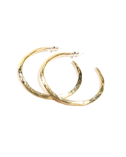 crater hoop earrings