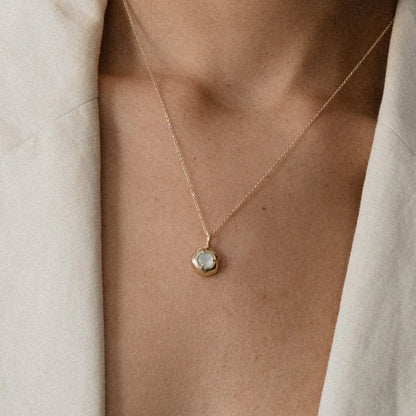 keeper necklace - rose quartz