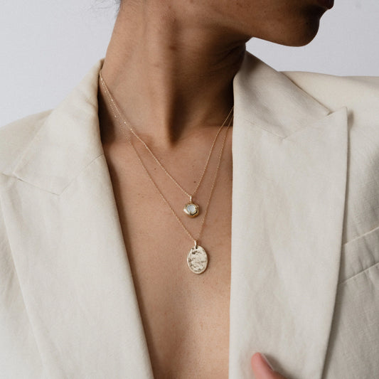 keeper necklace - rose quartz
