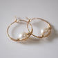 shannon len / multi stone inside woven hoops / one of a kind - no. 5