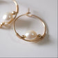 shannon len / multi stone inside woven hoops / one of a kind - no. 5