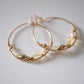 shannon len / multi stone inside woven hoops / one of a kind - no. 4