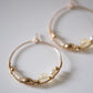 shannon len / multi stone inside woven hoops / one of a kind - no. 4