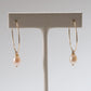 shannon len / pearl drop flat hoops / one of a kind - no. 1