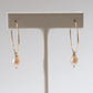 shannon len / pearl drop flat hoops / one of a kind - no. 1