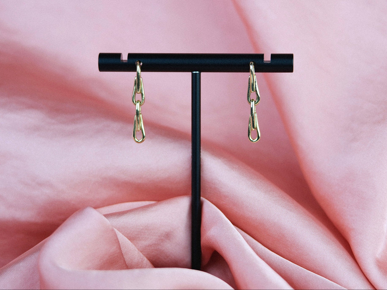 barleycorn chain earrings
