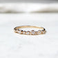 stepping stone ring - natural diamond