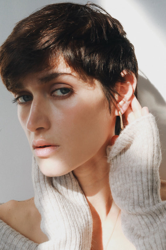 osso hoop earrings