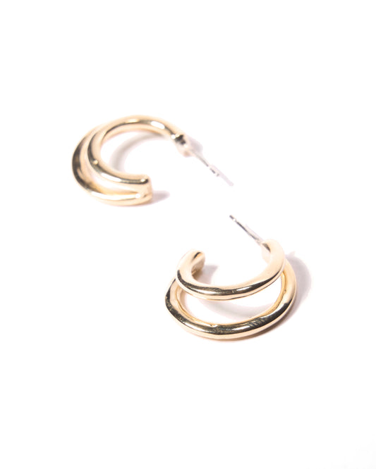 deux hoop earrings
