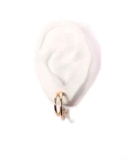deux hoop earrings