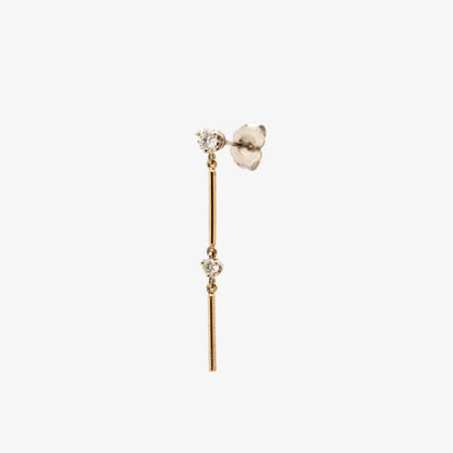 jack + g / double wisp stud earring - single
