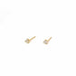 three-prong stone studs - cz