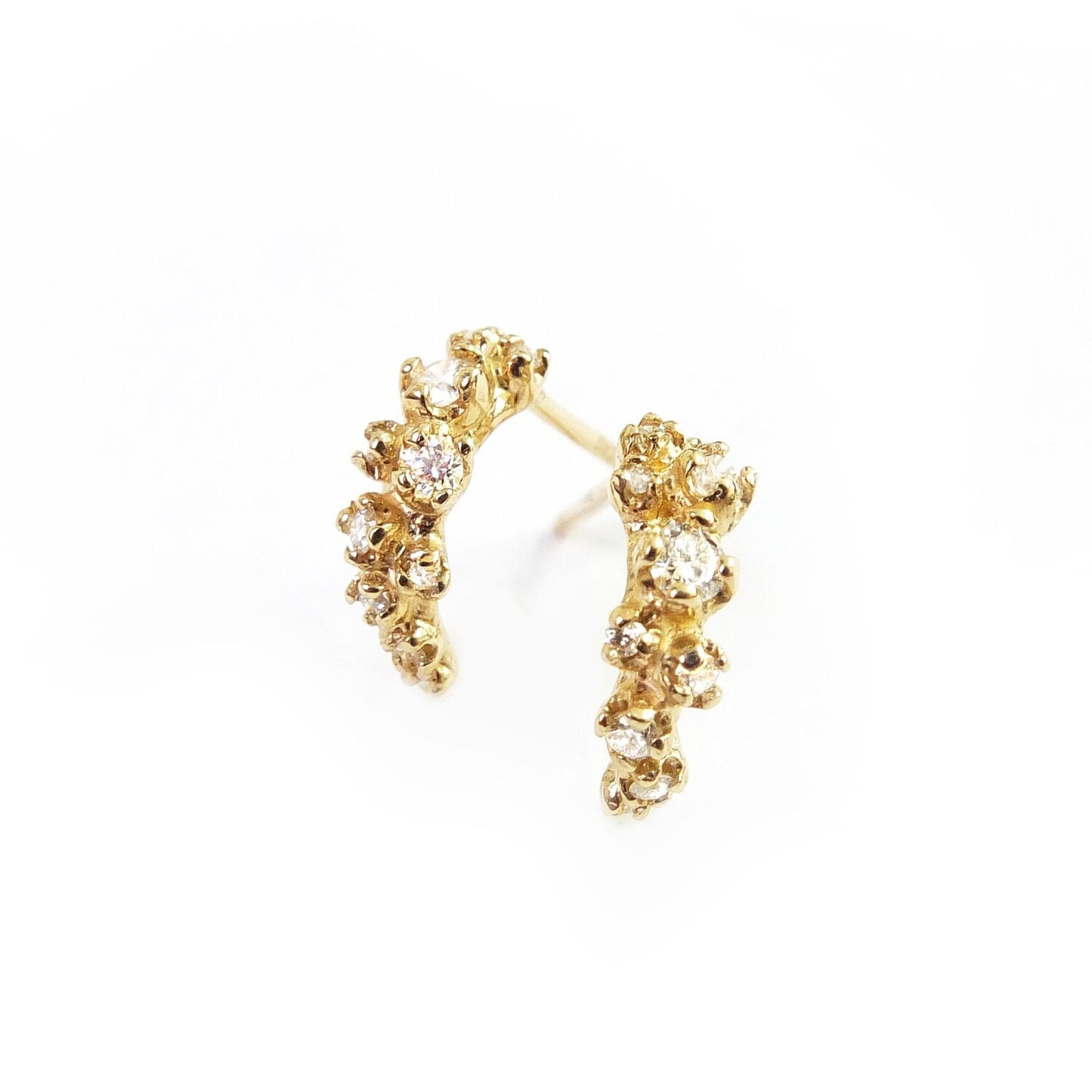 wisteria earrings - diamond