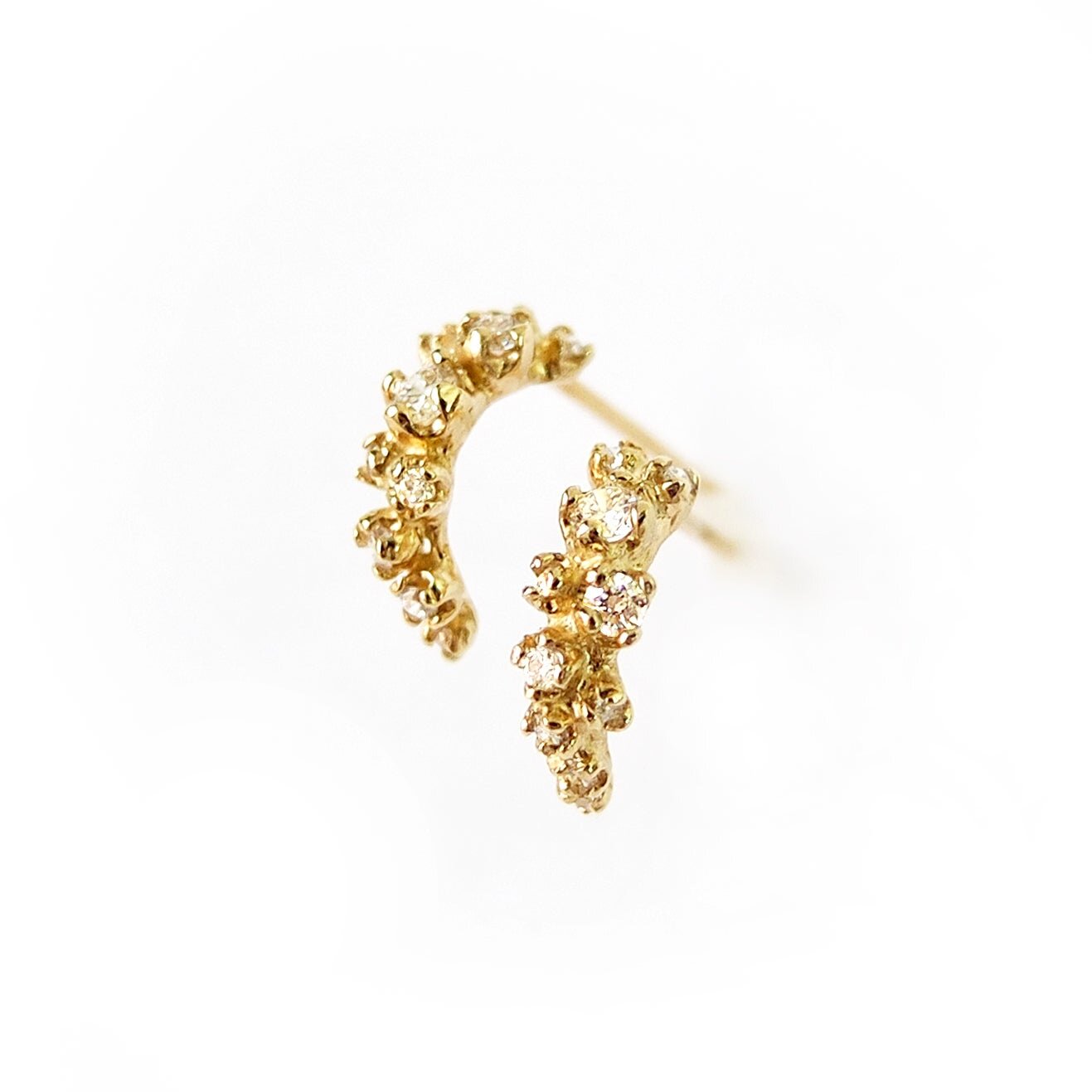 wisteria earrings - diamond