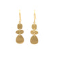 triple organic shape earrings