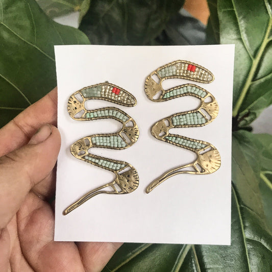 serpent post earrings