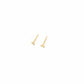 tiny triple disc stud earrings