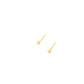 tiny round milgrain stud earrings - cz