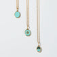 eclipse charm pendant necklace - turquoise + sapphire
