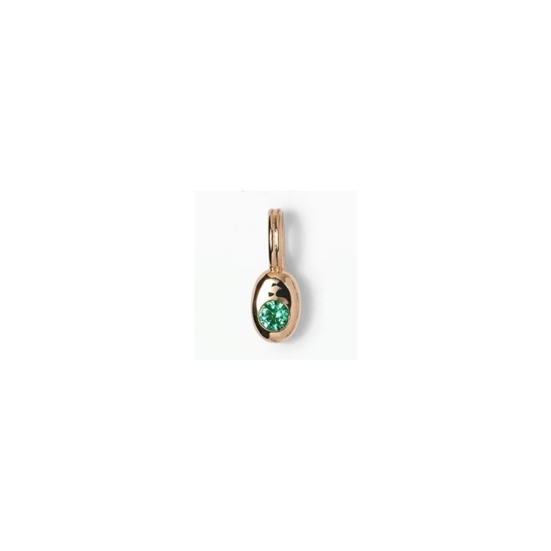 wwake / tempo pendant charm - emerald (may)
