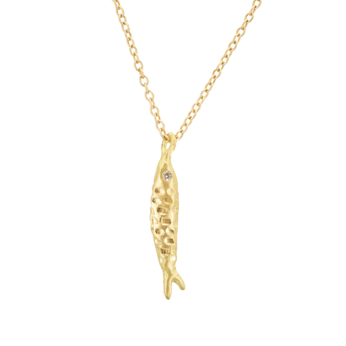 engraved pesca pendant charm - polka