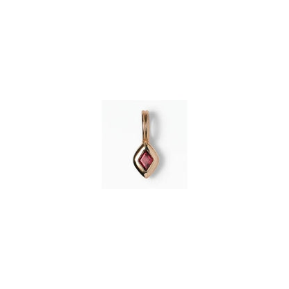 wwake / tempo pendant charm - garnet (january)