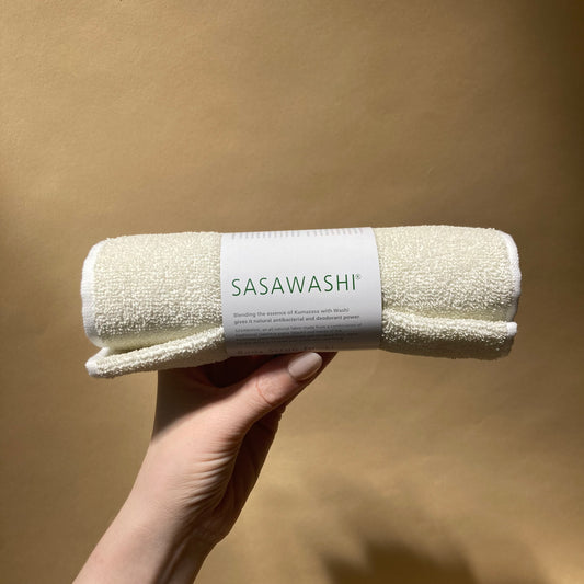sasawashi body scrub towel