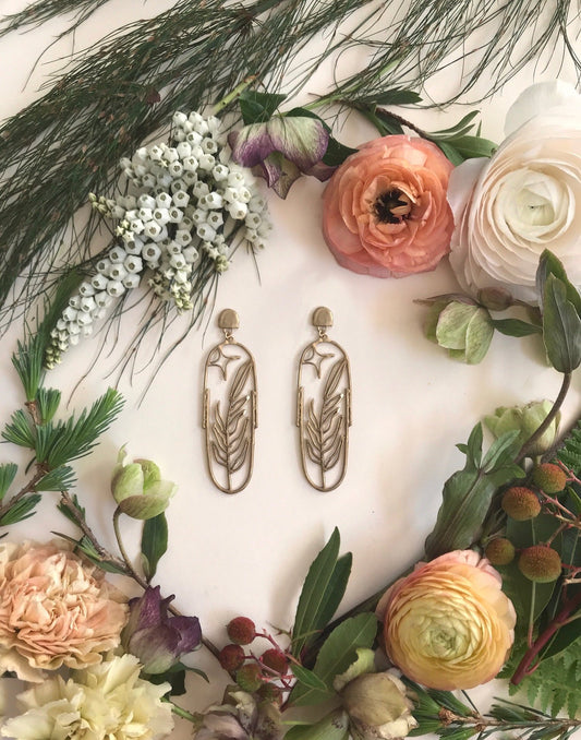 plant magic post earrings