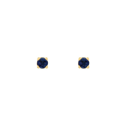 natural gem birthstone stud earrings