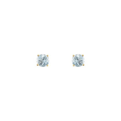 natural gem birthstone stud earrings