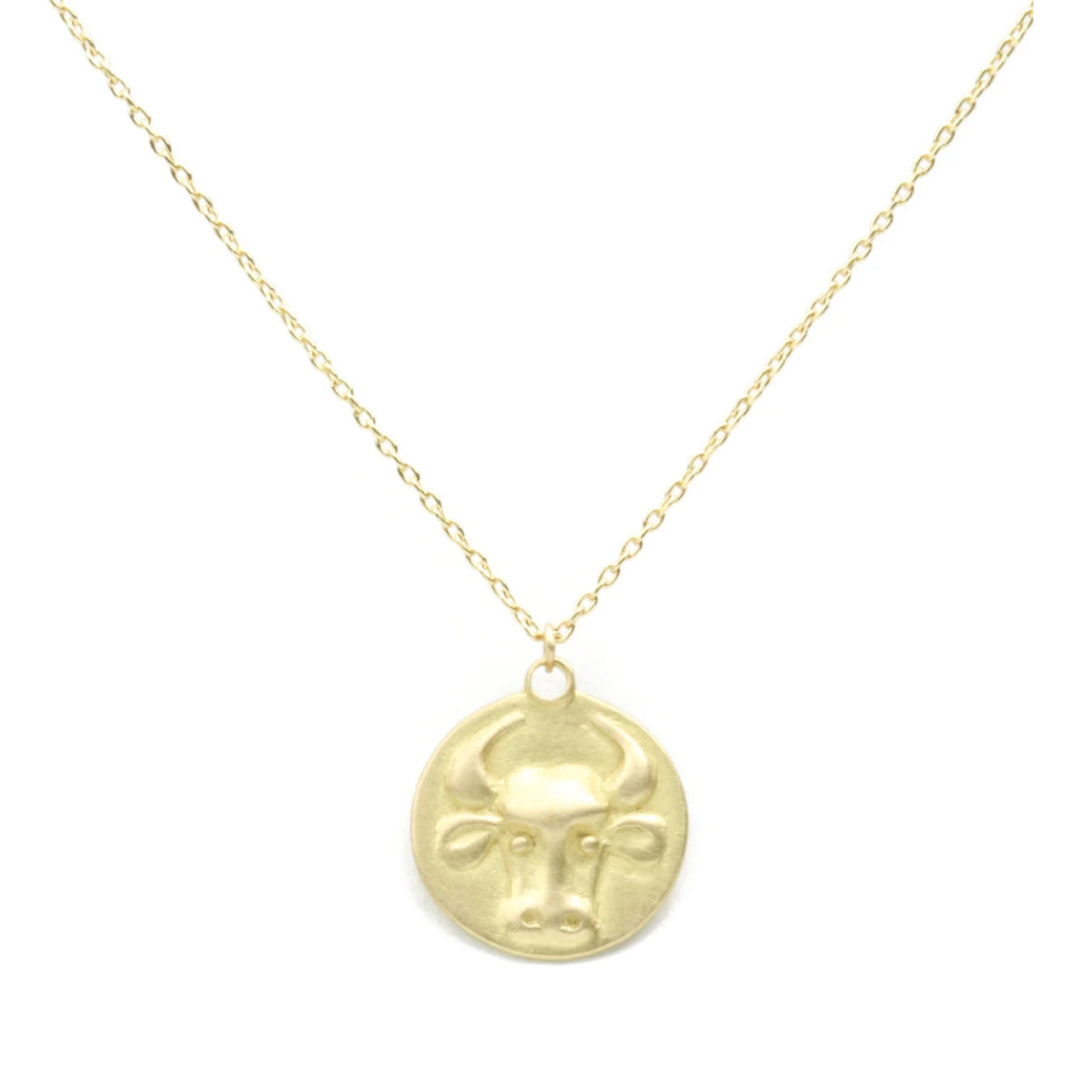 zodiac medal pendant - taurus